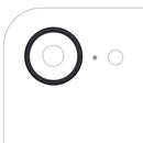Anillo bisel de cámara trasera negro para iPhone 16e/17e, repuesto para lente de cámara Apple.