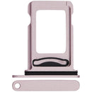 Bandeja SIM dual para iPhone 17e Soft Pink, repuesto original para tarjeta chip.