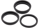 Paquete de 10 aros de cámara trasera negros titanio para iPhone 15 Pro, repuesto Apple A2848.