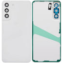 Tapa trasera blanca para Samsung Galaxy S21 FE 5G SM-G990, con lente de cámara, repuesto Aftermarket Plus.
