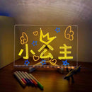 Pizarra de escritura LED iluminada para adultos con base de soporte y 6 lápices de colores, ideal para SlowBack.
