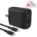 HYPERGEAR SPEEDBOOST KIT DE CARGA 25 WATTS CABLE Y CUBO NEGRO