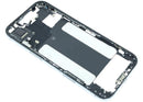 Tapa trasera Apple iPhone Air (US/EU) azul celeste, grado A, con pequeñas piezas y marco central OEM.