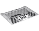 Tapa superior plateada usada con teclado ANSI US para MacBook Pro 16" A2141 (2019), pieza de repuesto.