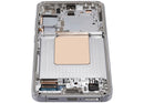 Pantalla OLED con marco para Samsung Galaxy S24 5G en color Marble Grey, repuesto para reparación de display.