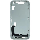 Tapa trasera blanca original para iPhone 17e con batería integrada, lista para reemplazo.