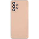 Tapa trasera color durazno para Samsung Galaxy A33 5G (A336) con lente de cámara, repuesto original.