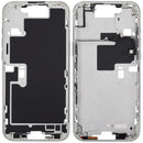 Marco medio blanco titanio para iPhone 16 Pro Max, chasis de repuesto con botones, versión global A2894/A3088.