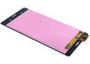 Pantalla LCD sin marco original Sony Xperia Z3 negra, repuesto para reparación de display roto.