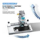Máquina molinillo inteligente AiXun 2nd Gen para pulido CNC de chips de placa base, de color gris metálico.