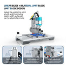 Máquina molinillo inteligente AiXun 2nd Gen para pulido CNC de chips de placa base, de color gris metálico.