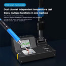 Probador de temperatura AIXUN DT02 azul con pantalla LCD, ideal para calibración y soldadura.