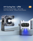 AIXUN LF03 4 en 1: iluminación, extracción de humos, curado UV y ventilador de enfriamiento para soldadura.