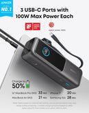 Bateria Anker Laptop con cable USB-C integrado y retráctil (25000 mAh / 165W) en Xela Quetzaltenango.