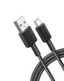 Cable de carga USB Anker trenzado de 6 pies en color negro, disponible en Quetzaltenango.