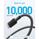 Cable de carga USB Anker trenzado de 6 pies en color negro, disponible en Quetzaltenango.