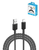Cable Anker 322 USB A a C trenzado negro de 10 pies, carga rápida 15W.
