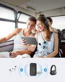 Transmisor Bluetooth portátil Anker Soundsync negro, diseño compacto para audio inalámbrico en cualquier lugar.