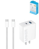 Encuentra el adaptador de pared USB-C Anker 323 con cable USB C-C de 6 pies en blanco en Xela Quetzaltenango.