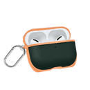 Estuche silicone bicolor AirPods 1/2 (Azul marino & Naranja)