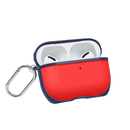 Funda silicone AirPods 1/2 dos colores Rojo & Azul