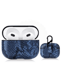 Protege tus AirPods 3 con estilo con esta funda de cuero estampado de serpiente en Quetzaltenango.