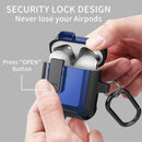 Protector resistente para AirPods 4ta generación en color negro y azul en Quetzaltenango.