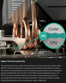 Pasta térmica ARCTIC MX-4 de 4g, alto rendimiento 8.5W/mK, para CPU y GPU, mejora la disipación.