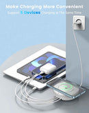 Cargador inalámbrico de escritorio LDNIO AW003 QC3.0/PD (32W) en Quetzaltenango para cargar tus dispositivos de forma conveniente.