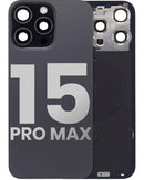 Compra una tapa trasera negra de titanio con placa de acero y carga inalámbrica para iPhone 15 Pro Max en Xela, Quetzaltenango.