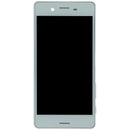 Pantalla LCD original Sony Xperia X Performance blanca con frame, display F8131/F8132, repuesto para reparación.