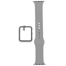 Pulsera + Bumper Con Protector De Pantalla Para  Apple Watch 42 Mm - Gris Claro -