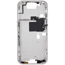 Tapa superior blanca de titanio para iPhone 16 Pro (A3083, A3292, A3293) con botones de encendido y volumen.