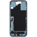 Mid-frame housing iPhone 16 Plus US Grade C teal, con puerto de carga flex y small parts para reparación.