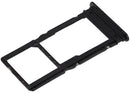 Bandeja SIM dual negra para Samsung Galaxy A06 5G (A066), repuesto para chip roto.