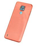 Tapa trasera original para Motorola Moto E7 en color Satin Coral en Xela Quetzaltenango.