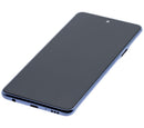 Pantalla refurbished negra para LG Q92 5G / Q920 con frame, lista para repuesto y reparación.
