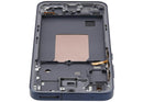 Pantalla incell azul marino para Samsung Galaxy A55 (A556), con marco, ideal para reparación de display roto.