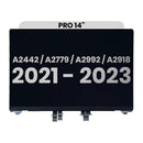 Pantalla completa LCD usada OEM compatible para MacBook Pro 14 en Quetzaltenango.