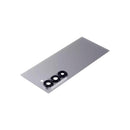 Tapa trasera plateada con lente de cámara para Samsung Galaxy Z Fold 6 5G, repuesto Service Pack.