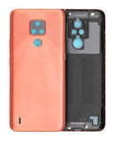 Tapa trasera original para Motorola Moto E7 en color Satin Coral en Xela Quetzaltenango.
