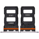 Bandeja SIM púrpura para Xiaomi 12, repuesto original para reparación de slot de tarjeta SIM.