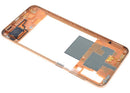 Tapa intermedia naranja original Samsung Galaxy A50 (A505) Service Pack, repuesto para reparación de chassis.