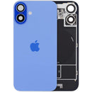 Tapa trasera original iPhone 16 Plus Ultramarine con MagSafe NFC y flex de linterna, versión UK/EU.