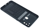 Tapa trasera original Samsung Galaxy M21 negra con lente de cámara, repuesto SM-M215F.