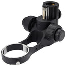 Soporte elevador de microscopio YCS con bracket de 76mm y columna de 32mm, ideal como pieza de repuesto.