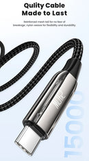 Encuentra en Xela el cable de carga USB C-C Toocki Super Fast Braided con garantía, ideal para cargas rápidas y seguras.