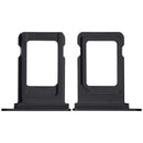 Bandeja SIM simple negra para iPhone 16e/17e, repuesto A3212, A3408, A3409, A3410.