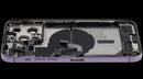 Tapa trasera usada iPhone 14 Pro Max Deep Purple A2651 con puerto de carga flex y piezas pequeñas.