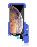 Probador de digitalizador y pantalla para iPhone X/XS (modelos A1865, A1901, A1902, A1903) en reparación.